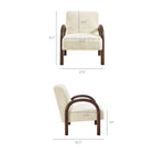 Modway Lunet Faux Shearling Accent Armchair