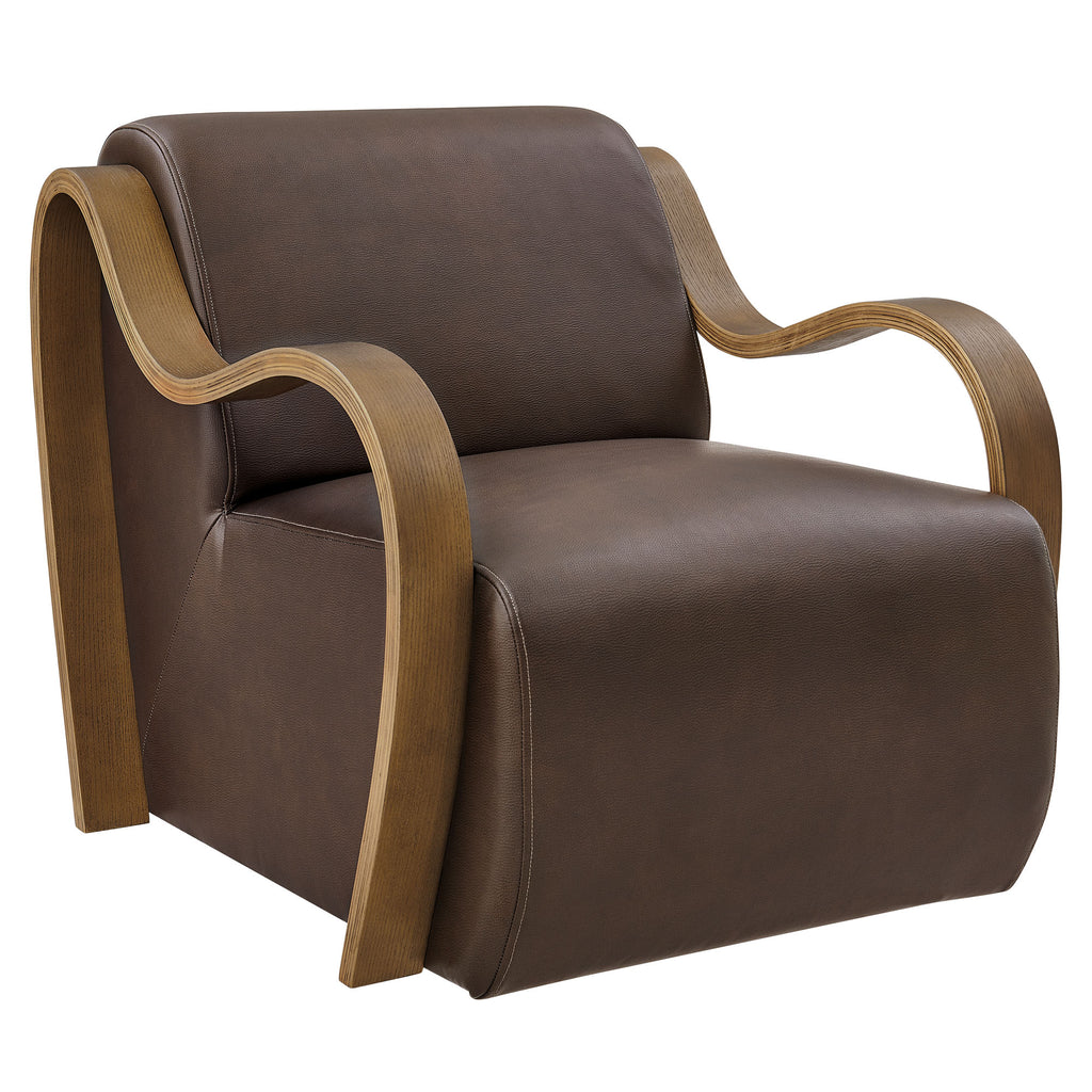 Modway Atrium Vegan Leather Accent Armchair