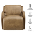 Modway Atrium Vegan Leather Accent Armchair