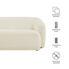 Modway Monica 88 Inch Boucle Fabric Sofa