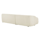 Modway Monica 2 Piece Left Facing Boucle Fabric Modular Sofa with Chaise