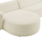 Modway Monica 2 Piece Left Facing Boucle Fabric Modular Sofa with Chaise