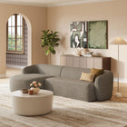 Modway Monica 2 Piece Left Facing Boucle Fabric Modular Sofa with Chaise