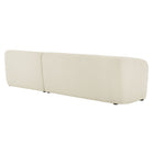 Modway Monica 2 Piece Right Facing Boucle Fabric Modular Sofa with Chaise