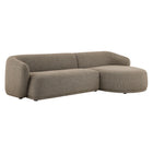 Modway Monica 2 Piece Right Facing Boucle Fabric Modular Sofa with Chaise