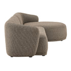 Modway Monica 2 Piece Right Facing Boucle Fabric Modular Sofa with Chaise