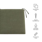 Modway Jax Fabric Dining Chair Seat Cushion