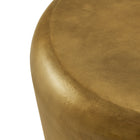 Modway Ingot 16 Inch Brass Finish Round Side Table