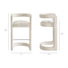 Modway Winslow Performance Velvet Bar Stool Set of 2