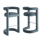 Modway Winslow Performance Velvet Bar Stool Set of 2