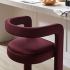 Modway Winslow Performance Velvet Bar Stool Set of 2