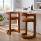 Modway Winslow Performance Velvet Bar Stool Set of 2