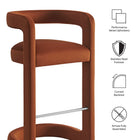 Modway Winslow Performance Velvet Bar Stool Set of 2