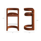 Modway Winslow Performance Velvet Bar Stool Set of 2