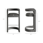 Modway Winslow Performance Velvet Bar Stool Set of 2