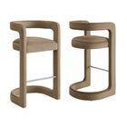 Modway Winslow Performance Velvet Bar Stool Set of 2