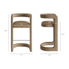 Modway Winslow Performance Velvet Bar Stool Set of 2
