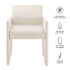 Modway Daven Stain-Resistant Performance Velvet Dining Armchair