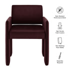 Modway Daven Stain-Resistant Performance Velvet Dining Armchair