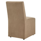 Modway Tessera Upholstered Linen-Blend Slipcovered Dining Chair