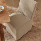 Modway Tessera Upholstered Linen-Blend Slipcovered Dining Chair