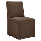 Modway Tessera Upholstered Linen-Blend Slipcovered Dining Chair