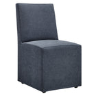 Modway Tessera Upholstered Linen-Blend Slipcovered Dining Chair