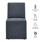 Modway Tessera Upholstered Linen-Blend Slipcovered Dining Chair