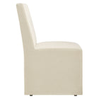 Modway Tessera Upholstered Linen-Blend Slipcovered Dining Chair
