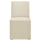 Modway Tessera Upholstered Linen-Blend Slipcovered Dining Chair