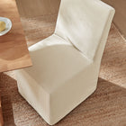 Modway Tessera Upholstered Linen-Blend Slipcovered Dining Chair
