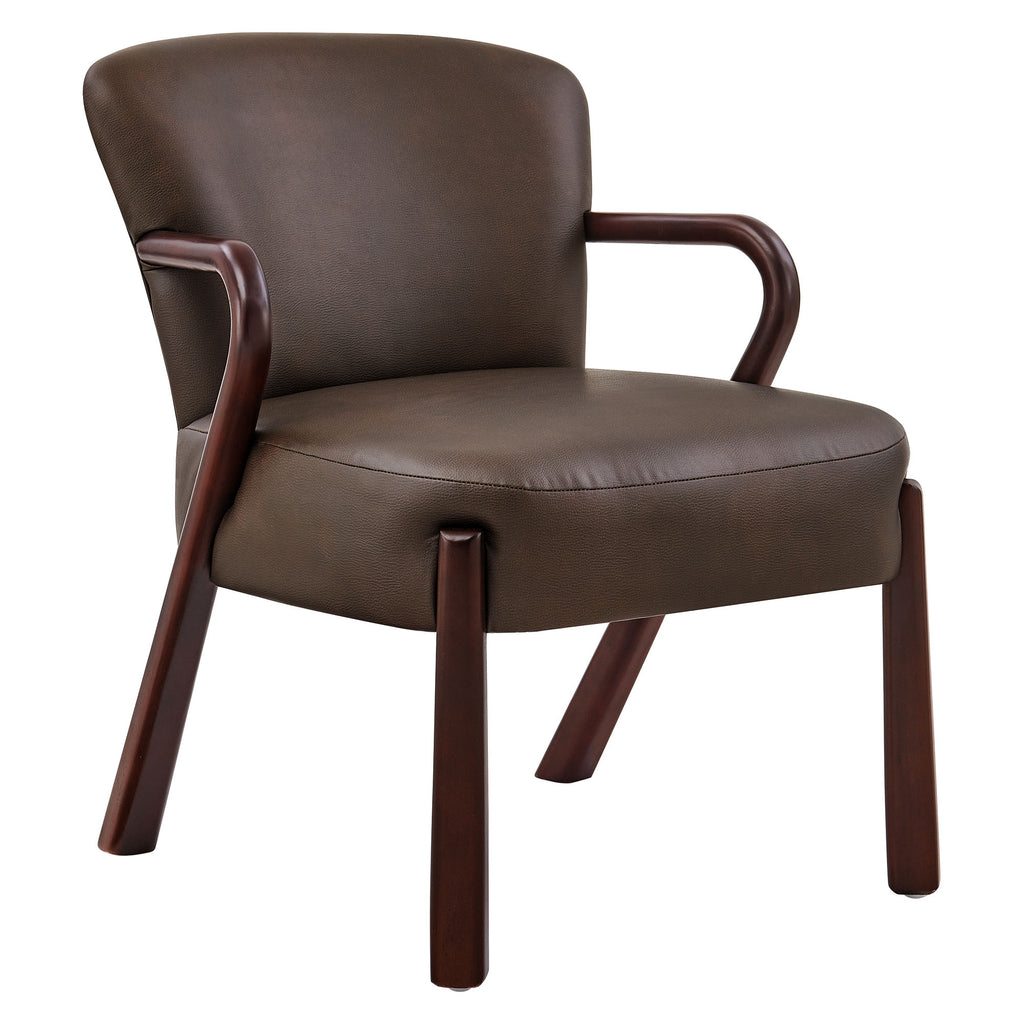 Modway Arden Faux Leather Upholstered Accent Armchair