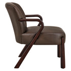 Modway Arden Faux Leather Upholstered Accent Armchair