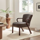 Modway Arden Faux Leather Upholstered Accent Armchair