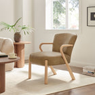 Modway Arden Faux Leather Upholstered Accent Armchair