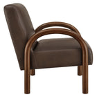Modway Lunet Faux Leather Upholstered Accent Chair