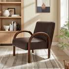 Modway Lunet Faux Leather Upholstered Accent Chair