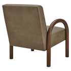 Modway Lunet Faux Leather Upholstered Accent Chair