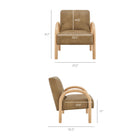 Modway Lunet Faux Leather Upholstered Accent Chair