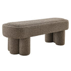 Modway Mossi 52-Inch Oval Boucle Fabric Bench