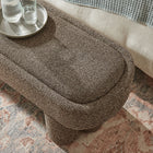 Modway Mossi 52-Inch Oval Boucle Fabric Bench