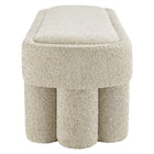 Modway Mossi 52-Inch Oval Boucle Fabric Bench