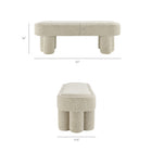 Modway Mossi 52-Inch Oval Boucle Fabric Bench