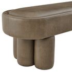 Modway Mossi 52-Inch Oval Vegan Leather Bench