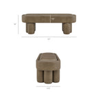 Modway Mossi 52-Inch Oval Vegan Leather Bench