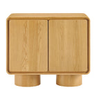 Modway Lumo 2-Door Curved Wood Accent Cabinet