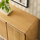 Modway Lumo 2-Door Curved Wood Accent Cabinet