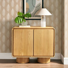 Modway Lumo 2-Door Curved Wood Accent Cabinet