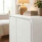 Modway Lumo 2-Door Curved Wood Accent Cabinet