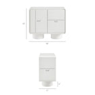 Modway Lumo 2-Door Curved Wood Accent Cabinet
